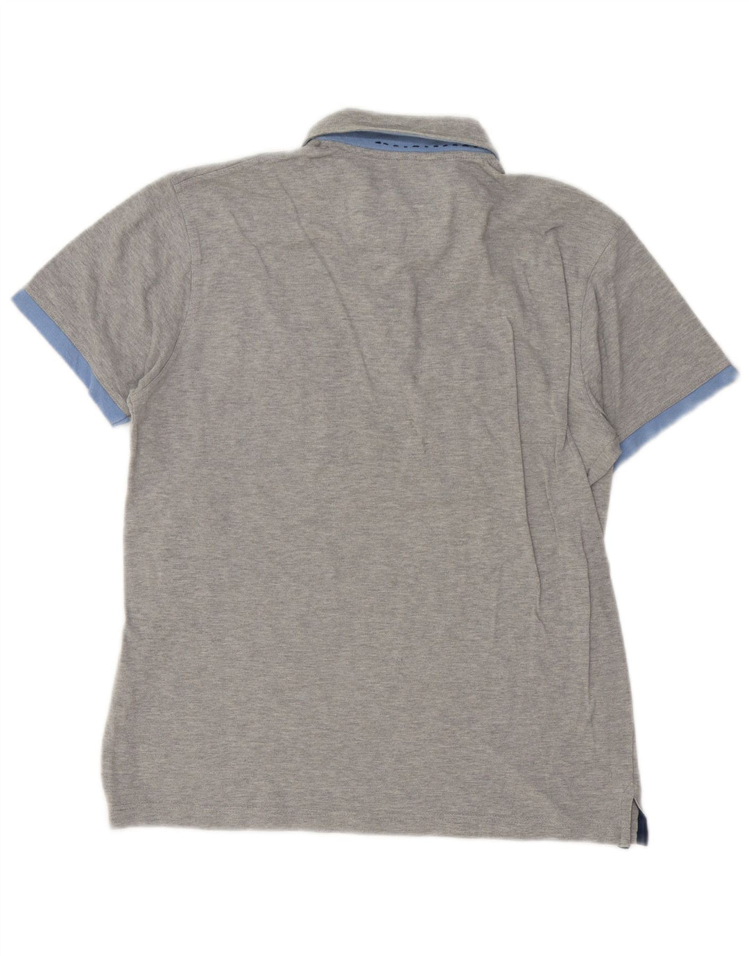 Tricou polo Harmont & Blaine pentru bărbați, bumbac cu pete, gri mediu