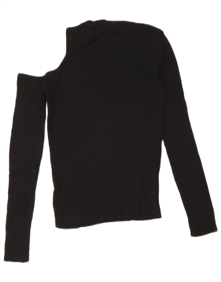 Top cu un umăr pentru femei Zara UK 12 Medium Negru