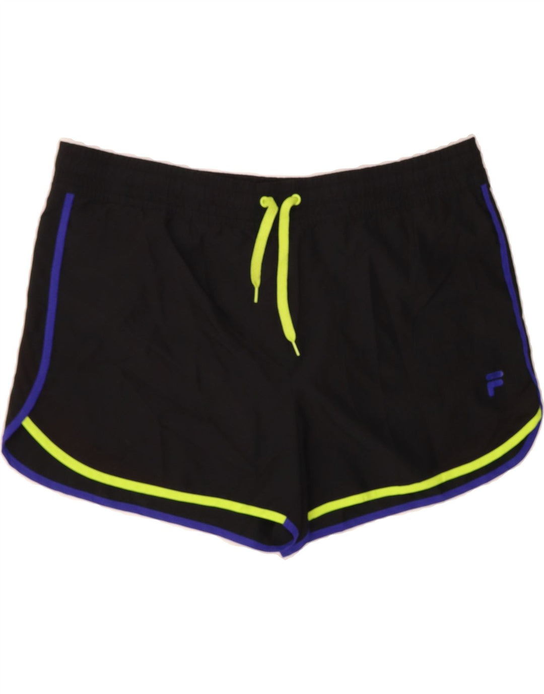 FILA Womens Sport Shorts UK 16 Large  Black Polyester Vintage Fila and Second-Hand Fila from Messina Hembry 