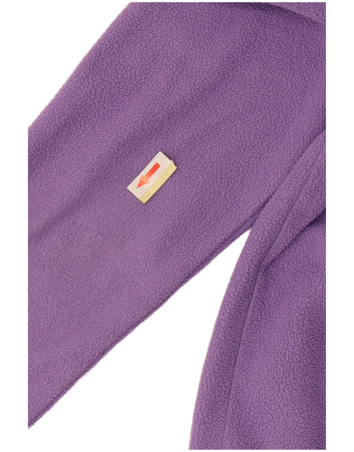 Pulover pentru fete CHAMPION, cu fermoar, decolteu, fleece, 10-11 ani, poliester violet mediu