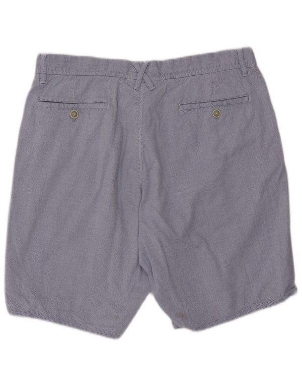 Pantaloni scurți chino Massimo Dutti pentru bărbați EU 42 Large W32 Blue Bumbac