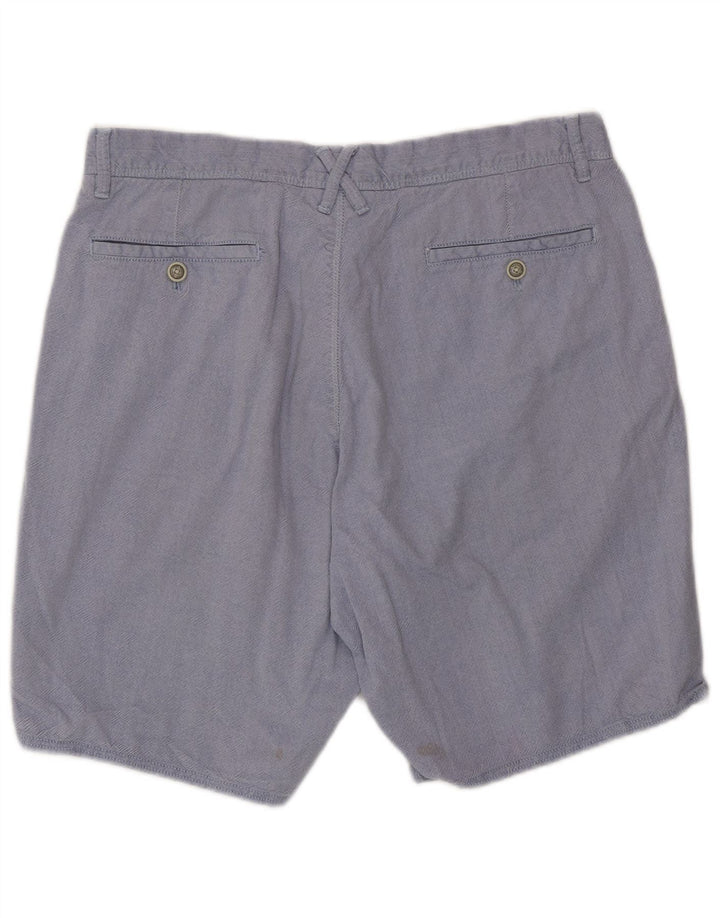 Pantaloni scurți chino Massimo Dutti pentru bărbați EU 42 Large W32 Blue Bumbac