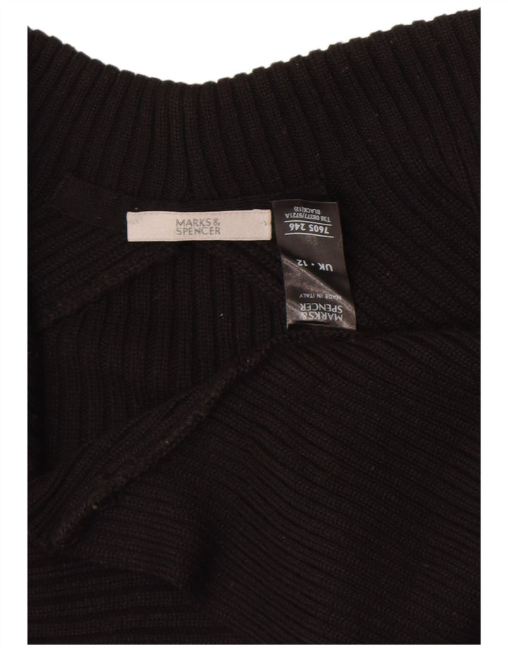 Pulover pentru femei Marks & Spencer Open Bolero UK 12 Medium Negru Acrilic
