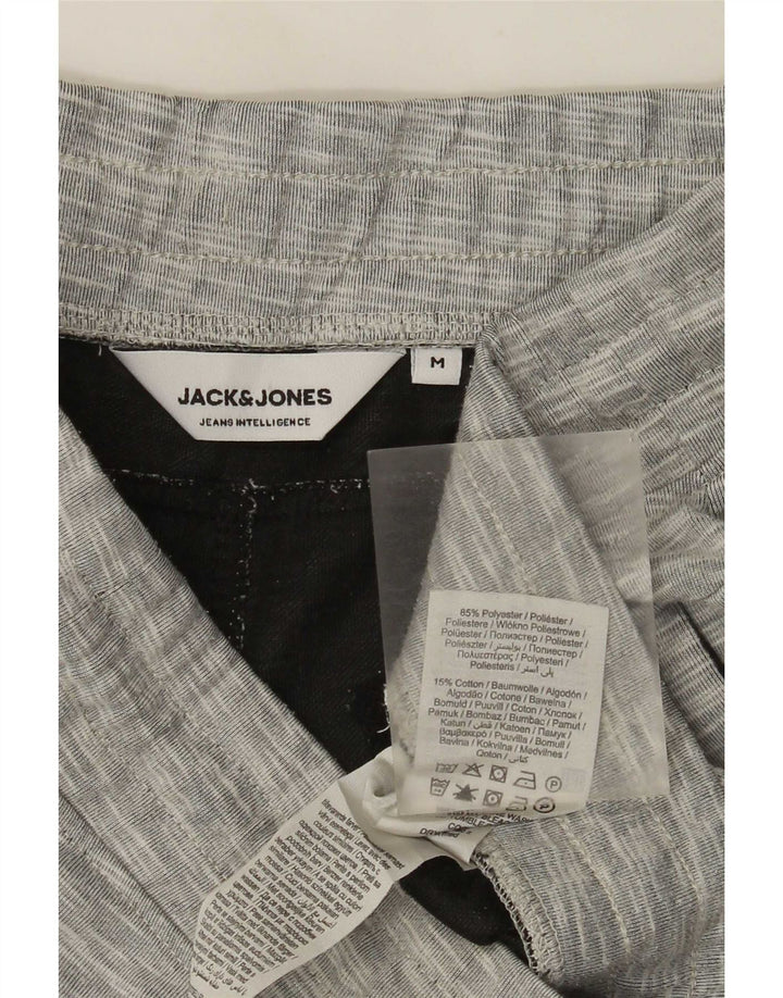 Pantaloni scurți sport Jack & Jones pentru bărbați, poliester cu pături, gri mediu