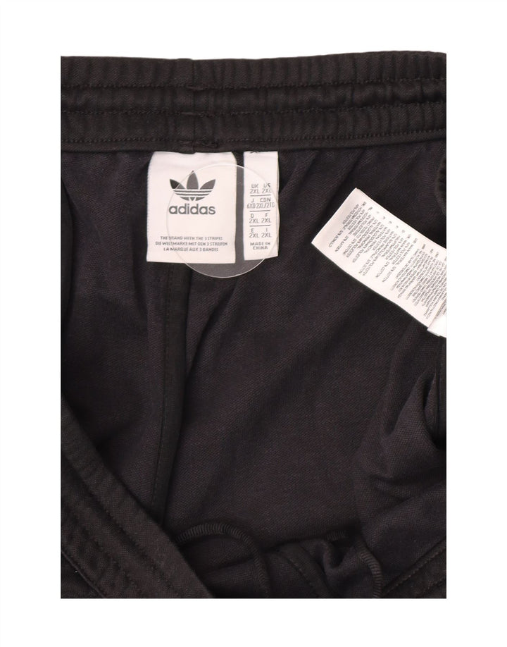 Pantaloni de trening Adidas pentru bărbați 2XL, bumbac negru