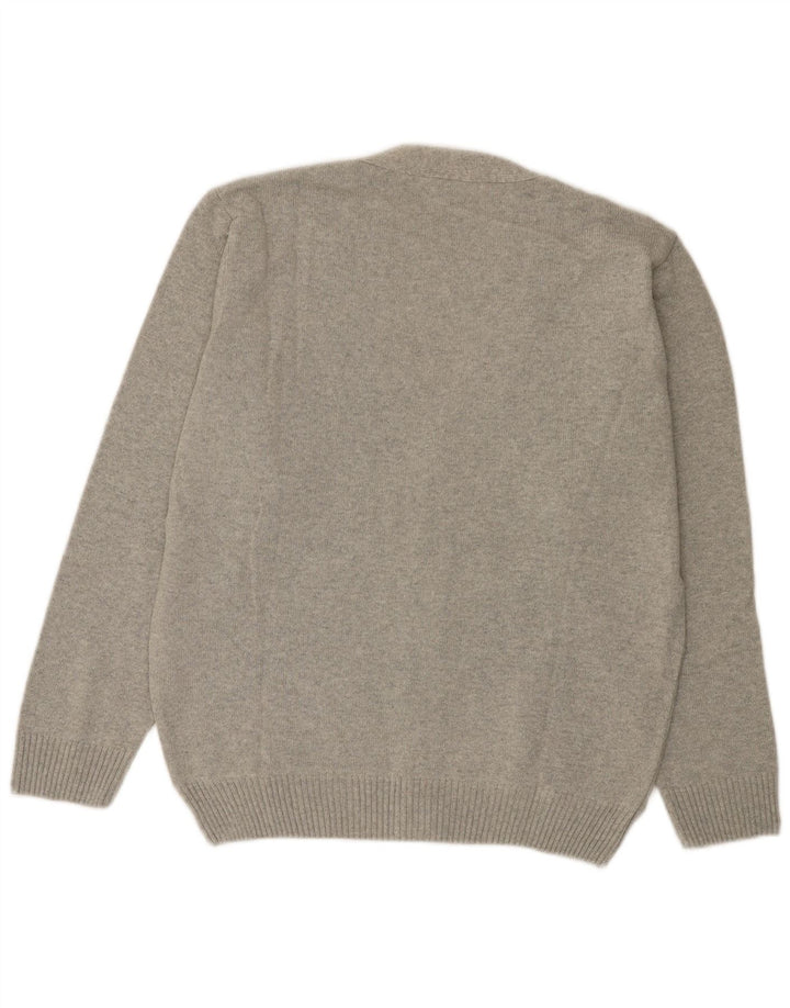 Pulover cardigan pentru bărbați Roger Kent IT 52 Large Gri Argyle/Diamond