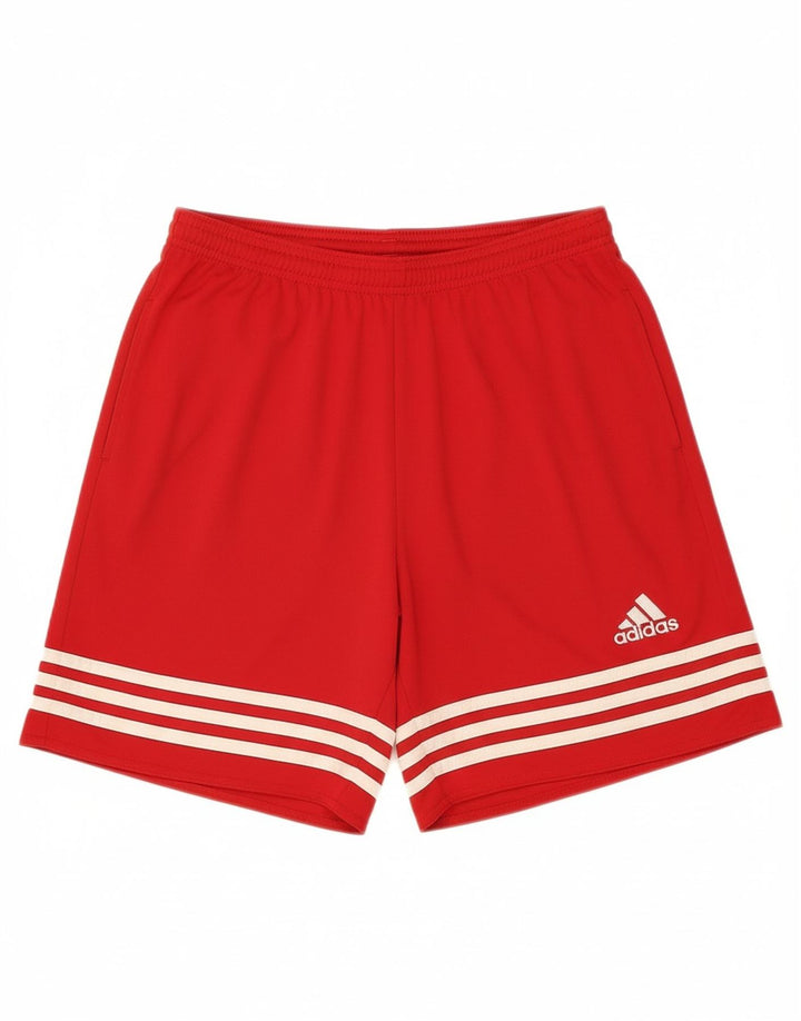 ADIDAS Mens Climalite Sport Shorts Medium  Red Polyester