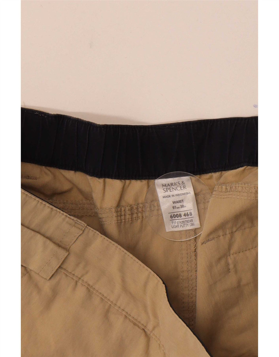 Pantaloni scurți cargo pentru bărbați Marks & Spencer W38 XL bumbac bej