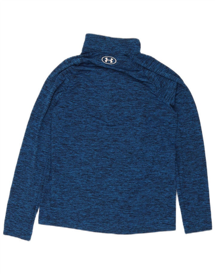Pantaloni de trening Under Armour pentru bărbați, cu fermoar și gât, cu pulover, albastru mic
