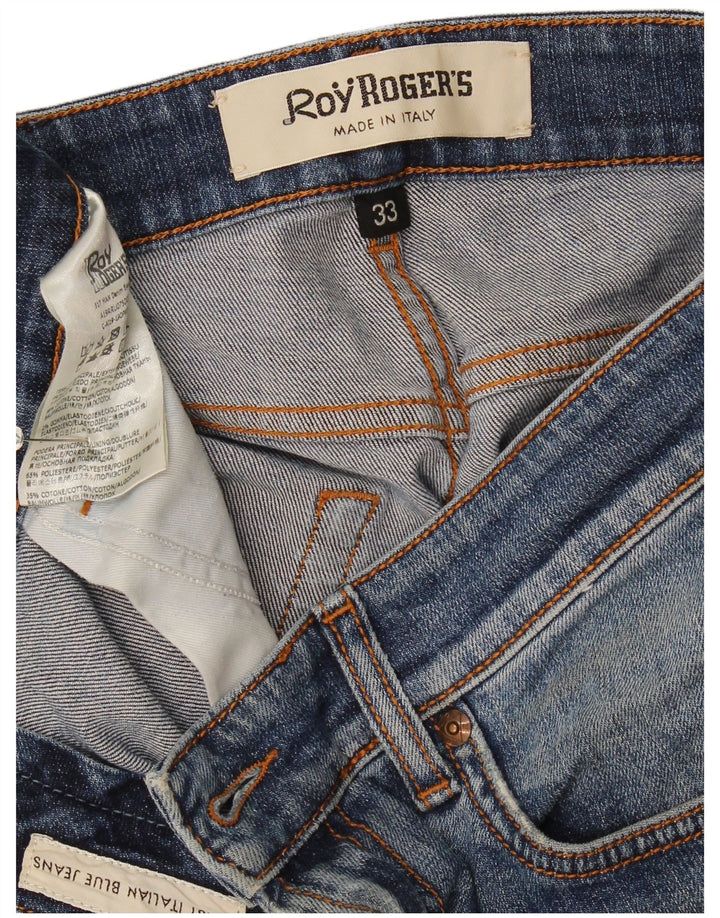 Blugi slim pentru femei Roy Rogers W33 L33 bumbac albastru