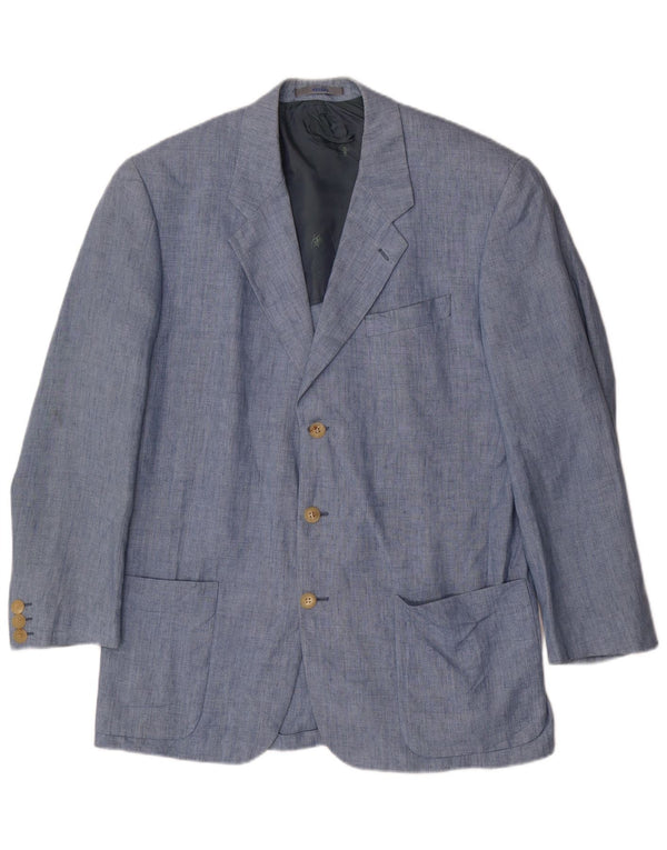 Sacou Kenzo pentru bărbați, cu 3 nasturi, IT 52 XL, in albastru
