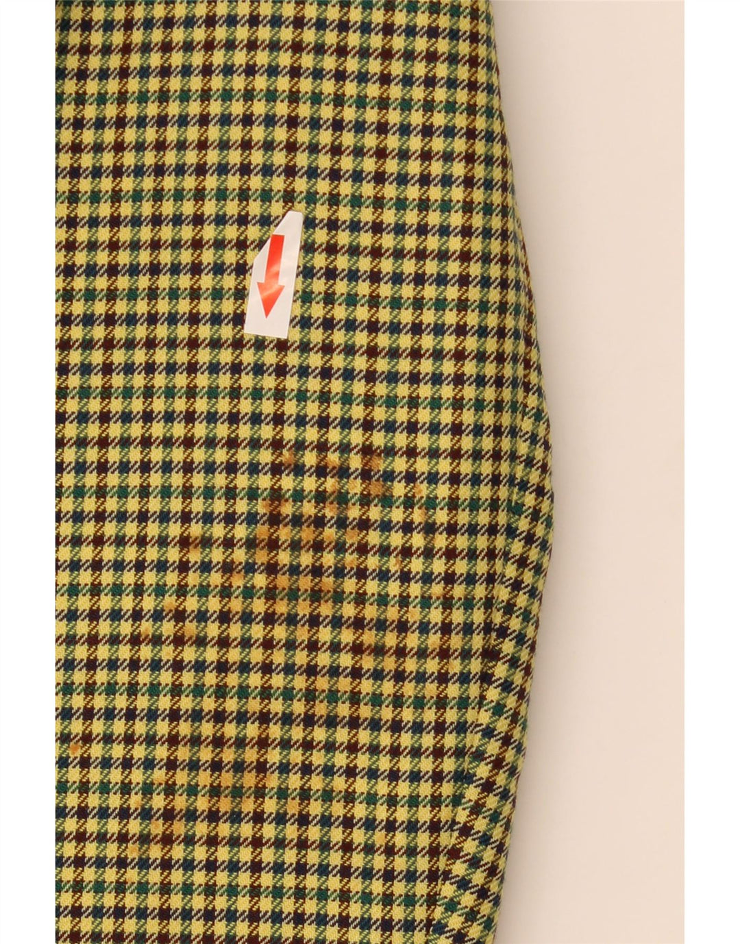 Jachetă vintage pentru bărbați, cu 2 nasturi, IT 56 3XL, lână galbenă cu picior de gală