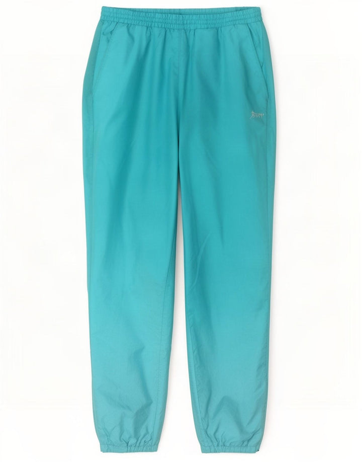 Pantaloni de trening pentru bărbați vintage Joggeri mari, albastru, poliamidă