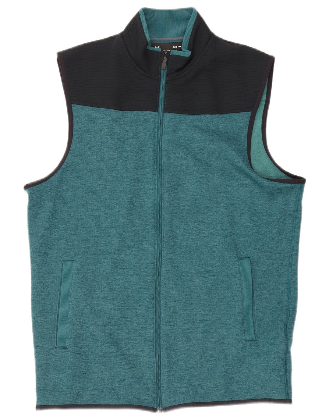 Jachetă de trening fără mâneci pentru bărbați Under Armour, verde mediu, color block