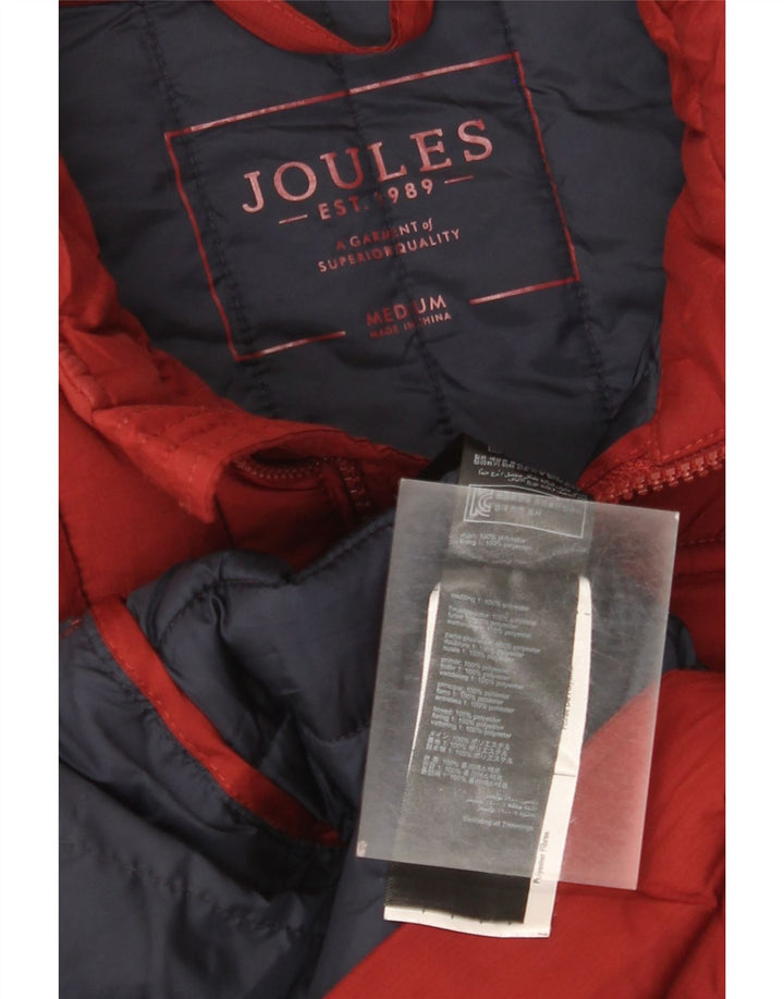 Gilet căptușit pentru bărbați Joules UK 38 Medium Burgundy Poliester
