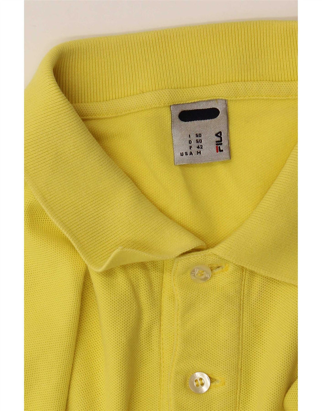 Tricou polo Fila pentru bărbați, galben mediu