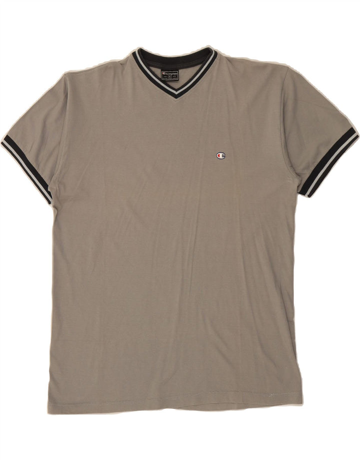 CHAMPION Mens T-Shirt Top XL Grey Vintage Champion and Second-Hand Champion from Messina Hembry 