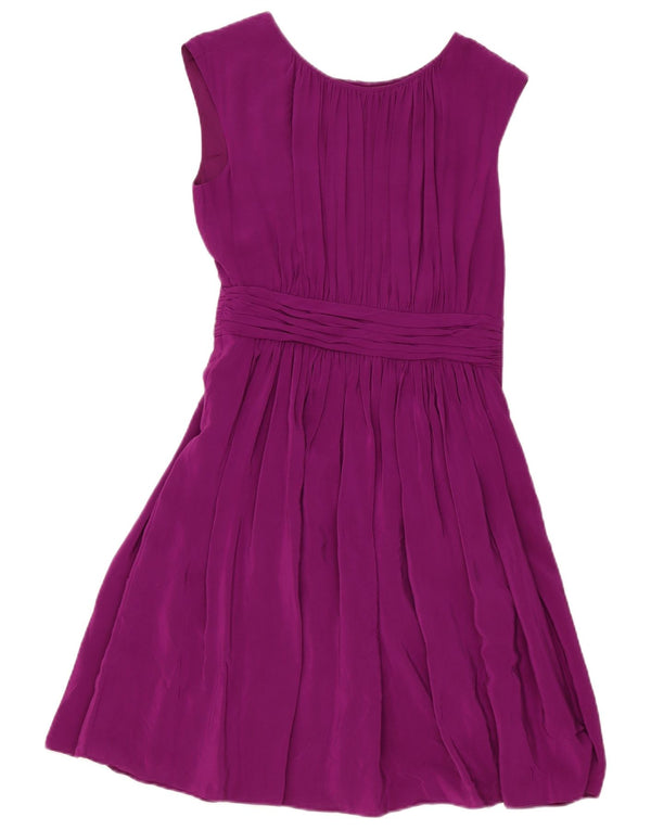 Boden Rochie A-Line fără mâneci pentru femei UK 8 Mic Viscoză violet