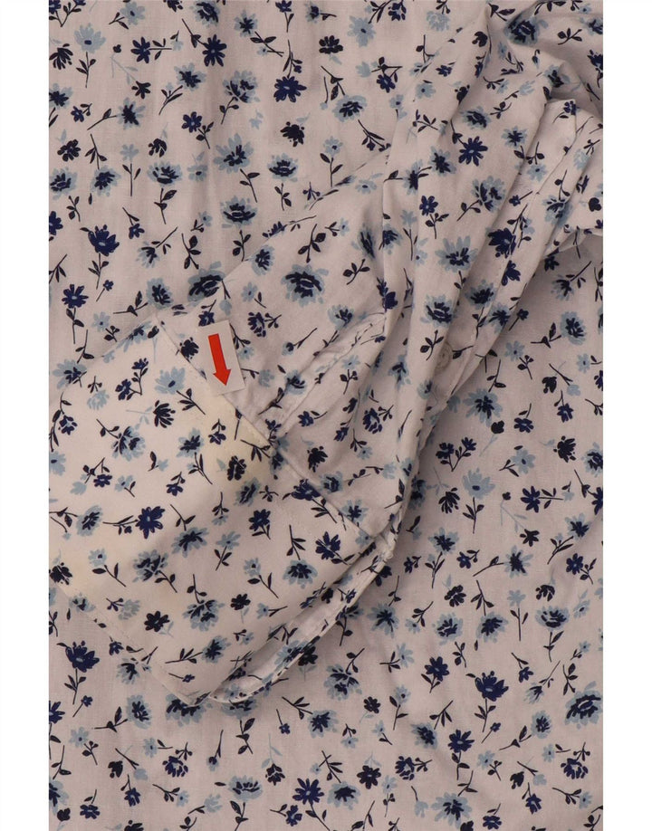 Cămașă Calliope pentru bărbați, cu tăiere obișnuită, 2XL, bumbac floral alb