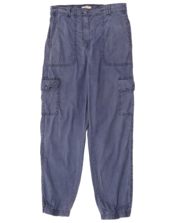 Marks & Spencer Joggeri pentru femei Pantaloni cargo UK 10 Small W26 L28 Bleumarin