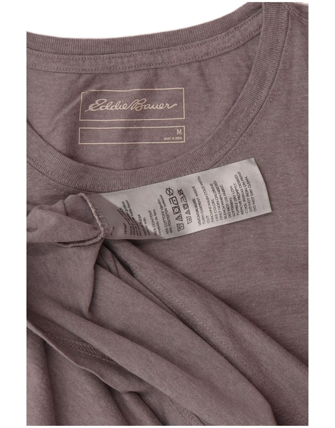 EDDIE BAUER Tricou Bărbați Top Bumbac Gri Mediu