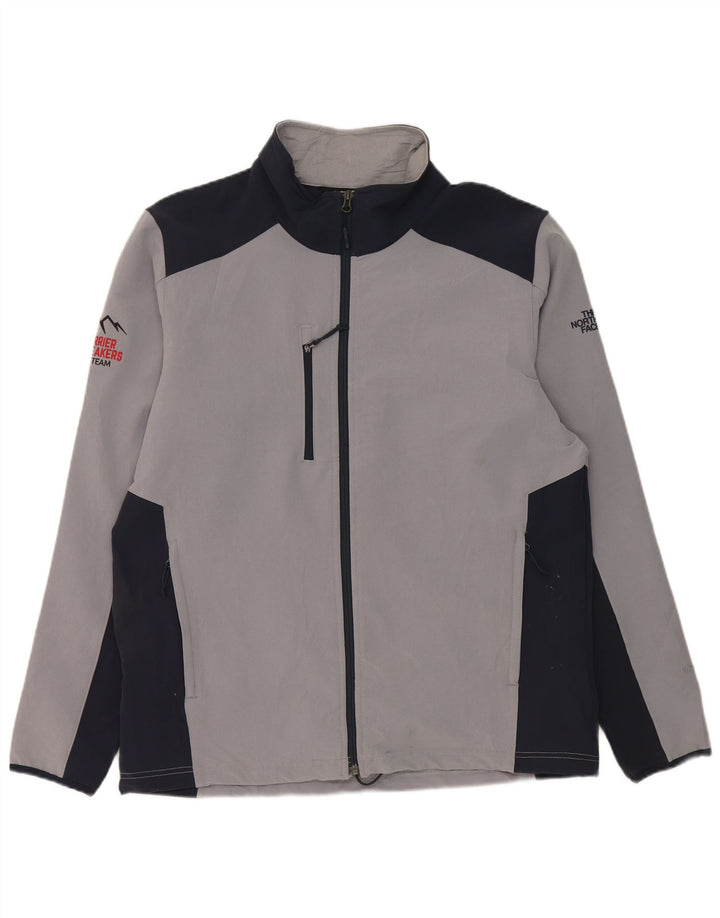 Jachetă de trening pentru bărbați The North Face, mare, gri, poliester color bloc