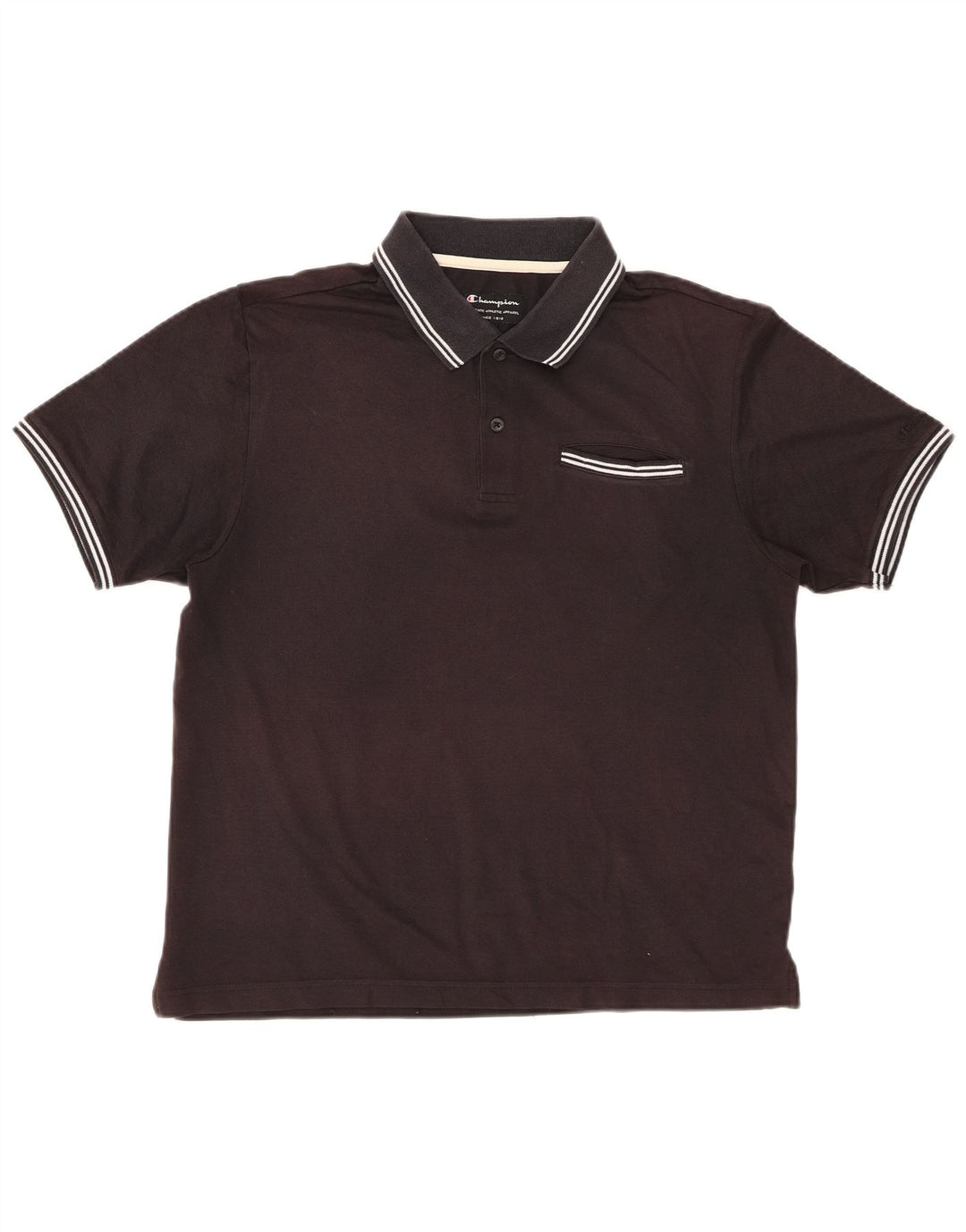 CHAMPION Mens Polo Shirt Medium Black