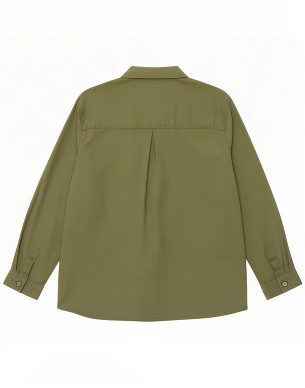 Zara Cămașă pentru femei UK 14 Medium Khaki Lyocell