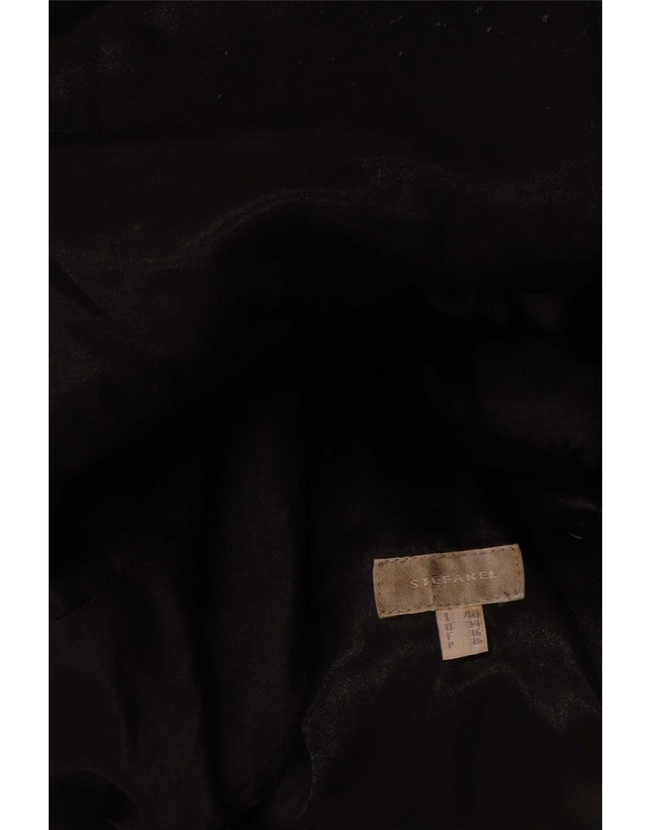 Palton De Piele De Dama Stefanel IT 40 Mic Negru