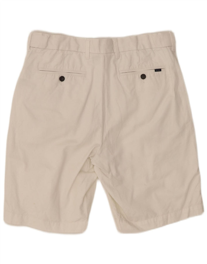 MARKS & SPENCER Pantaloni scurți chino pentru bărbați W34, mare, alb, bumbac