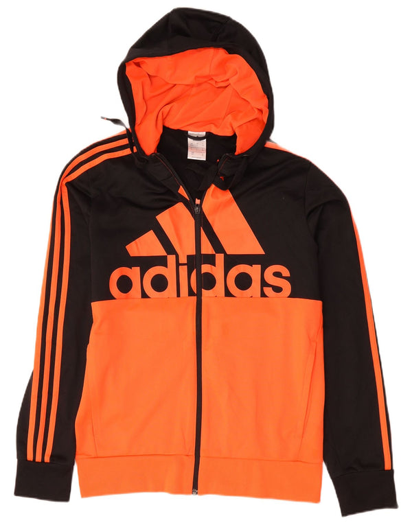 Jachetă de top pentru trening cu grafică Adidas pentru bărbați UK 36/38 Small Black Colorblock