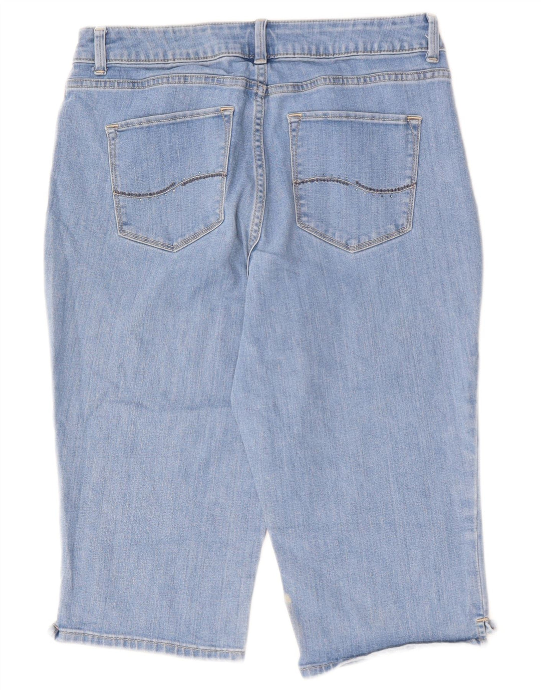 Blugi LEE pentru femei Modern Series Curvy Capri US 12 Large W30 L17 Blue Bumbac