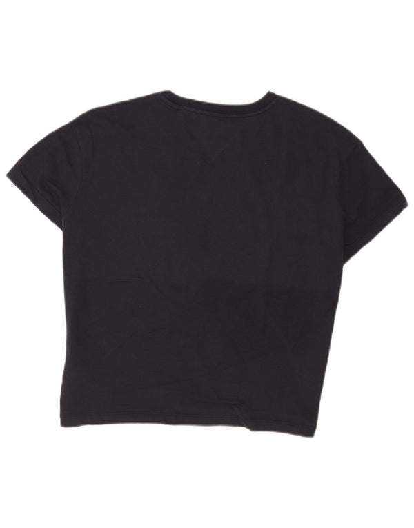 Tricou grafic Tommy Hilfiger pentru femei Top UK 6 XS Bleumarin Colorblock