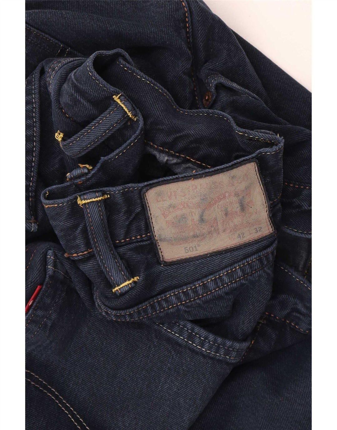 Blugi drepti pentru bărbați Levi's 501 W42 L32 bleumarin