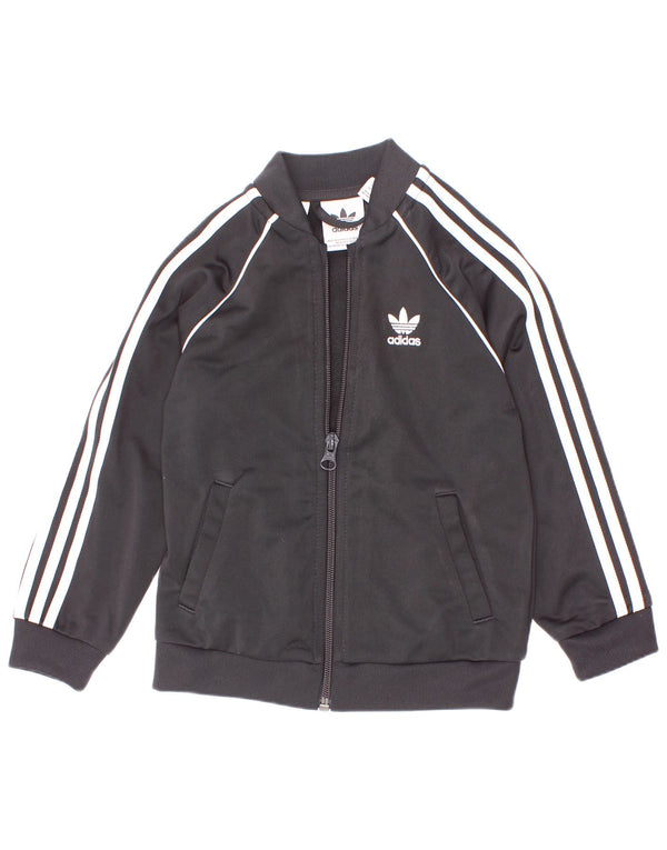 Jachetă de trening pentru băieți Adidas 2-3 ani poliester negru