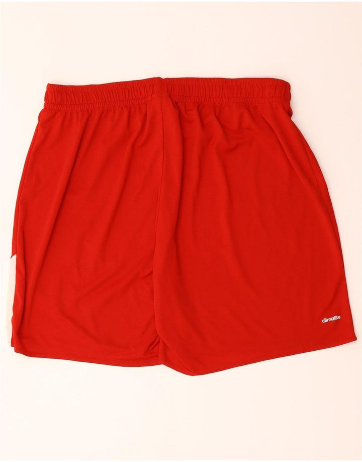 Pantaloni scurți sport Adidas Climalite pentru bărbați, 2XL, roșu, poliester color bloc