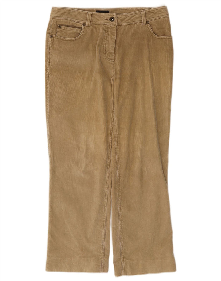 Sergio Tacchini Pantaloni Bootcut pentru femei din velur IT 42 Medium W32 L26 Bej