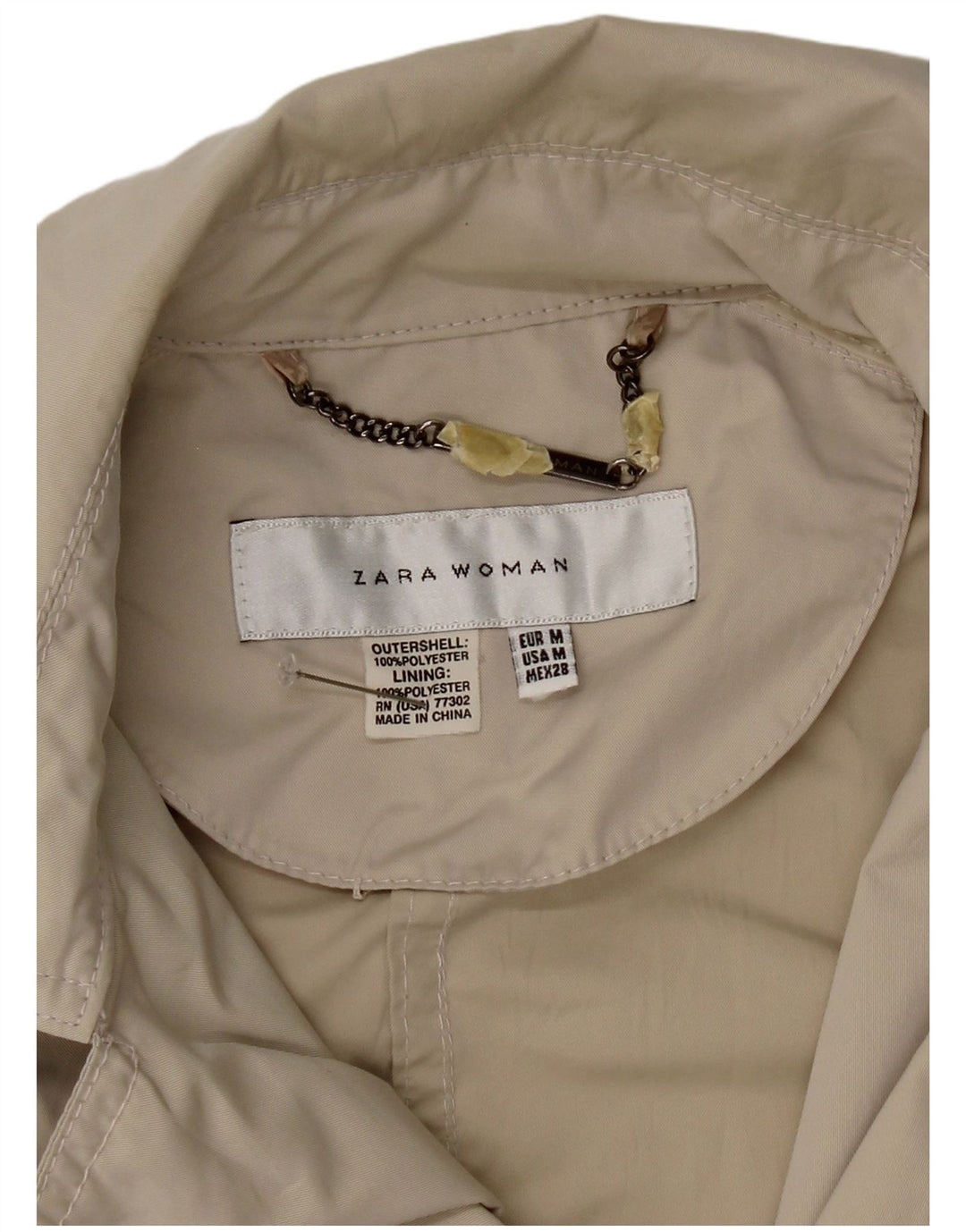 Jachetă pentru femei Zara cu piept dublu UK 12 Medium Gri Poliester