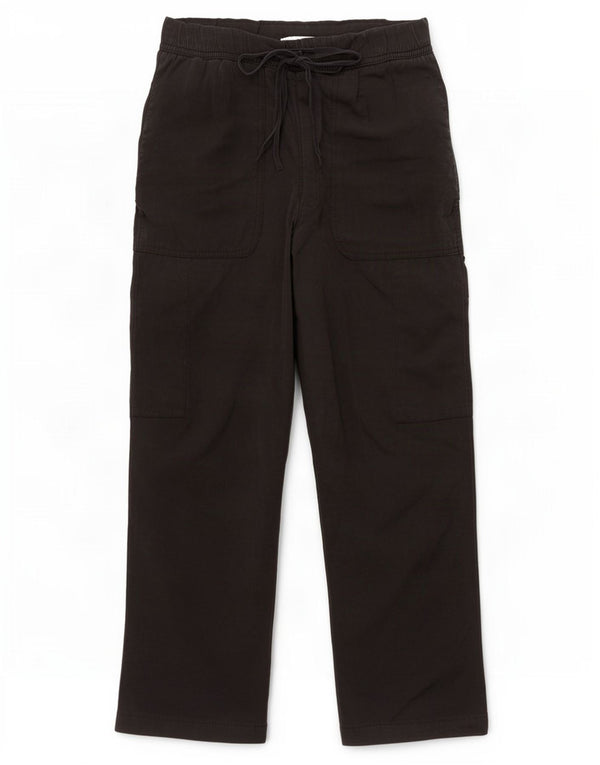 Pantaloni tăiați pentru femei Zara XS W25 L25 negru modal