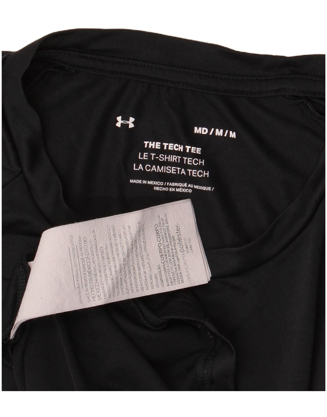 Tricou pentru bărbați Under Armour Top Mediu Poliester Negru
