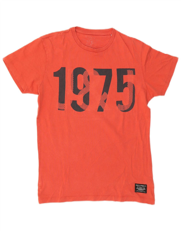 Tricou grafic Jack & Jones pentru bărbați Top mic bumbac roșu