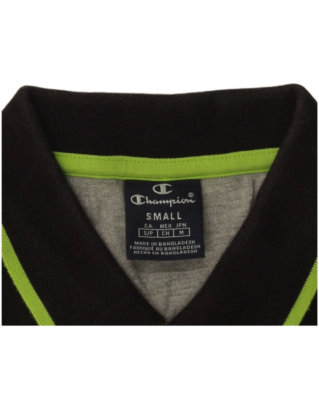 CHAMPION Mens Polo Shirt Small Black