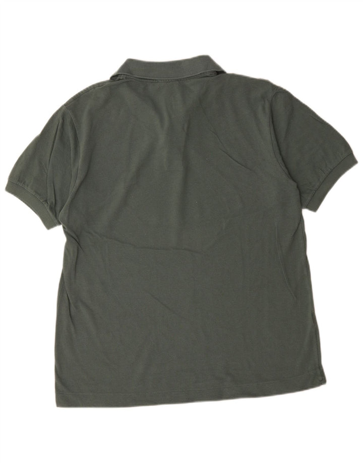Tricou polo Lacoste pentru bărbați, mărimea 4, bumbac verde mediu