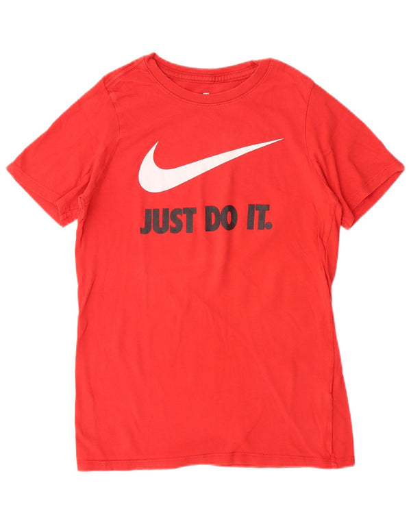 Tricou grafic Nike pentru băieți Athletic Cut Top 12-13 ani Sport mare roșu