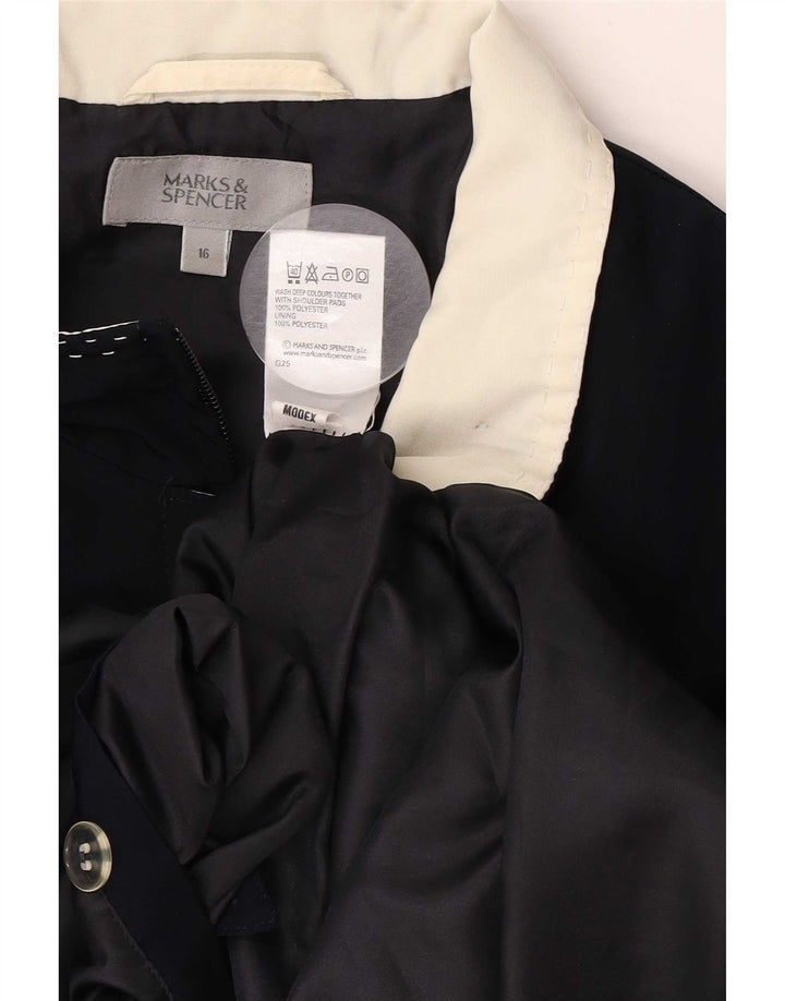 Geacă bomber pentru femei Marks & Spencer UK 16 mare, poliester bleumarin