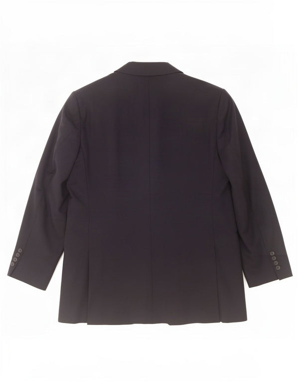 Jachetă pentru bărbați Marks & Spencer, cu 2 nasturi, UK 44 XL Lână bleumarin