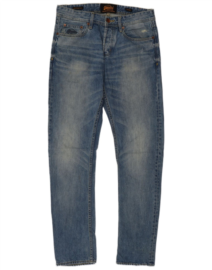 Blugi largi pentru bărbați Superdry W30 L32 Bumbac albastru