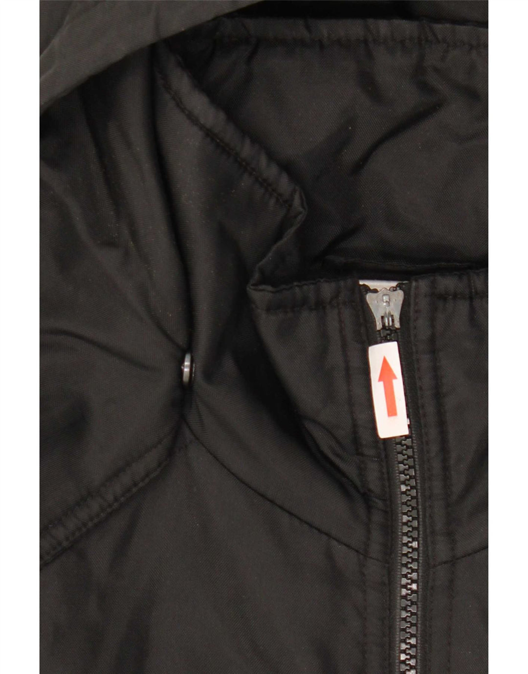 Jachetă căptușită cu glugă grafică Adidas pentru bărbați UK 38/40 Poliester mediu negru