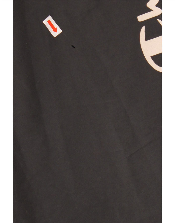 Pantaloni de trening grafic pentru bărbați Champion, poliester mediu negru