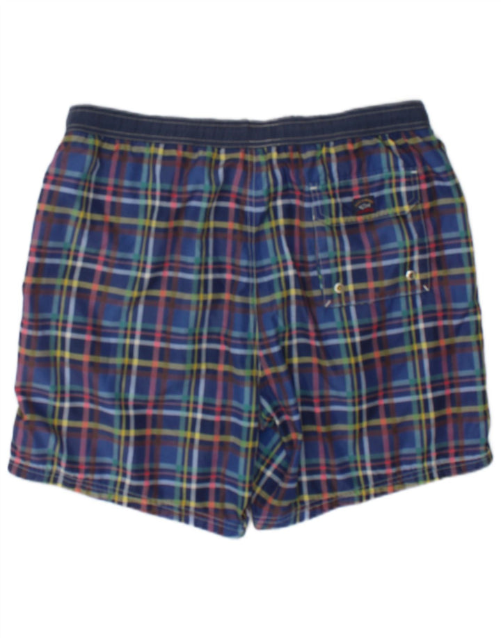 Pantaloni scurți de înot pentru iahting pentru bărbați Paul & Shark, carouri mari, multicolore